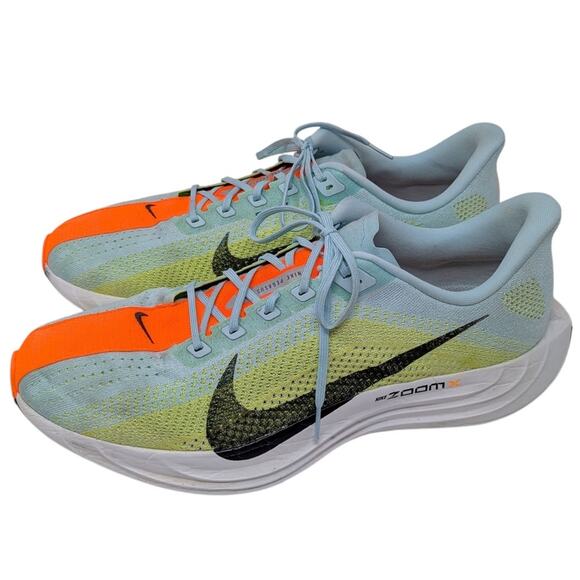 Nike Pegasus Plus Sneaker Running Shoe Glacier Blue Light Lemon Twist Life Lime - Picture 10 of 10